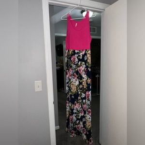 Pink Blush Floral Maternity Dress XL
